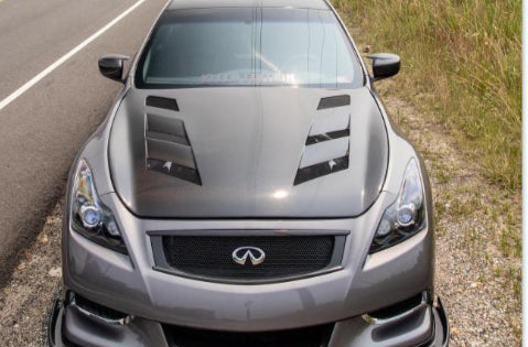 G37 Coupe Carbon AMS Hood